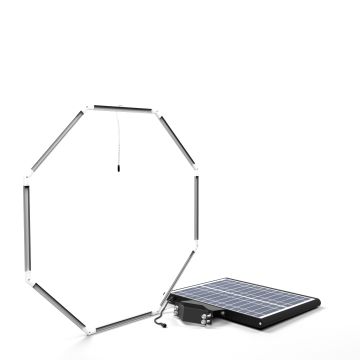 36" Solar Flashing LED Octagon Retrofit Kit for Traffic Safety Signs